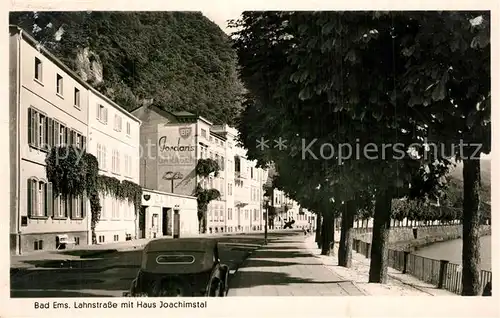 AK / Ansichtskarte Bad_Ems Lahnstrasse mit Haus Joachimstal Bad_Ems