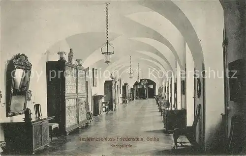 AK / Ansichtskarte Gotha_Thueringen Residenzschloss Friedenstein Kirchgallerie Gotha Thueringen