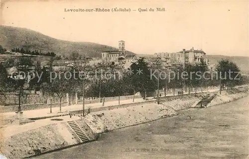 AK / Ansichtskarte La_Voulte sur Rhone Quai du Midi La_Voulte sur Rhone