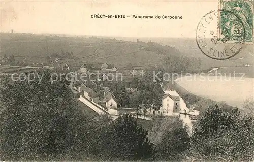 AK / Ansichtskarte Crecy_en_Brie Panorama de Serbonne Crecy_en_Brie