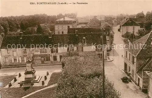 AK / Ansichtskarte Fontenailles_Seine et Marne Panorama Fontenailles