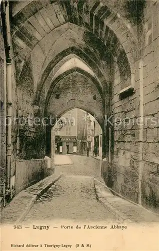 AK / Ansichtskarte Lagny sur Marne Porte de Ancienne Abbaye Lagny sur Marne