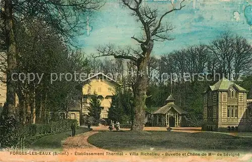 AK / Ansichtskarte Forges les Eaux Etablissement Thrmal Villa Richelieu  Forges les Eaux