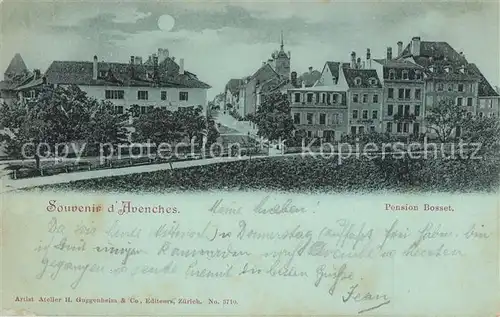 AK / Ansichtskarte Avenches Pension Bosset Avenches