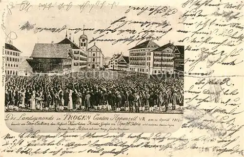 AK / Ansichtskarte Trogen_AR Besuch des Russisch Kaiserlichen Ministers Graf von Cape dIstria 1814 Trogen_AR