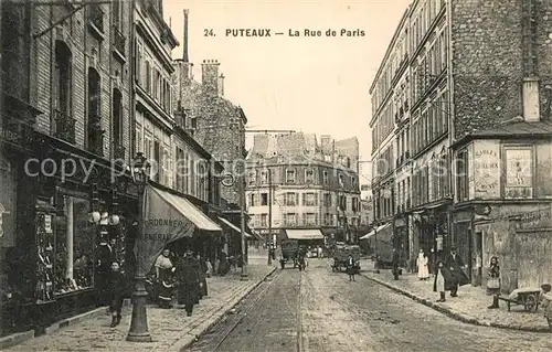 AK / Ansichtskarte Puteaux La Rue de Paris Puteaux
