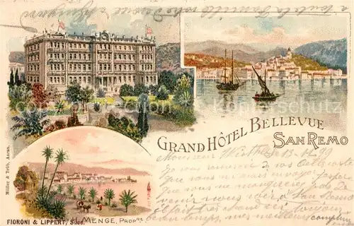 AK / Ansichtskarte San_Remo Grand Hotel Bellevue San_Remo
