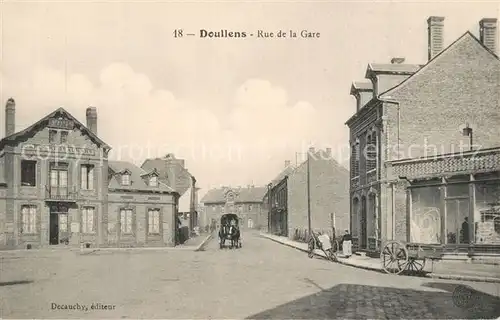 AK / Ansichtskarte Doullens_Somme Rue de la Gare Doullens_Somme