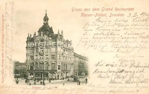 AK / Ansichtskarte Dresden Grand Restaurant Kaiser Palast Dresden