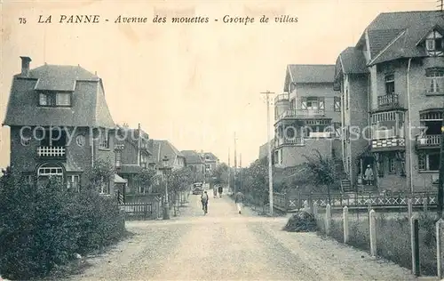 AK / Ansichtskarte La_Panne_Veurne Avenue des mouettes Groupe de villas 