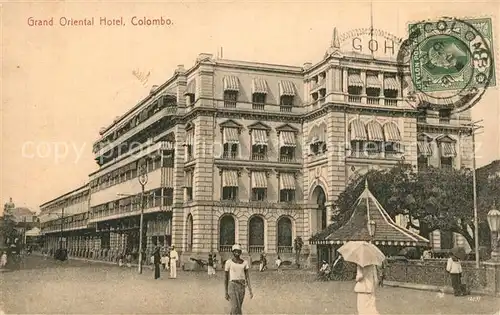 AK / Ansichtskarte Colombo_Ceylon_Sri_Lanka Grand Oriental Hotel Colombo_Ceylon_Sri_Lanka