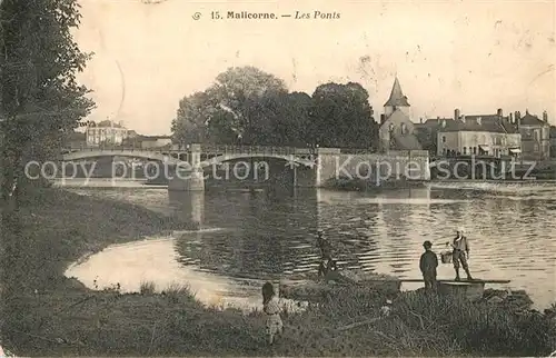 AK / Ansichtskarte Malicorne sur Sarthe Les Ponts Malicorne sur Sarthe