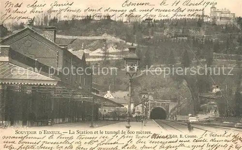 AK / Ansichtskarte Esneux La Station et le tunnel Esneux