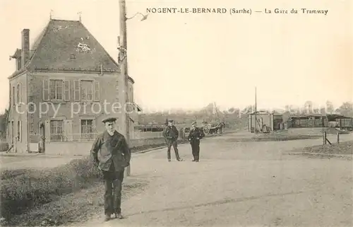 AK / Ansichtskarte Nogent le Bernard La Gare du Tramway Nogent le Bernard