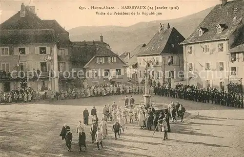 AK / Ansichtskarte Massevaux_Alsace_Elsass Visite du President de la Republique Massevaux_Alsace_Elsass