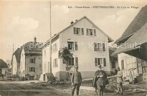AK / Ansichtskarte Pfetterhausen Un Coin du Village Pfetterhausen