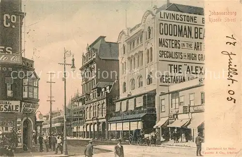 AK / Ansichtskarte Johannesburg_Gauteng Rissik Stret Johannesburg Gauteng