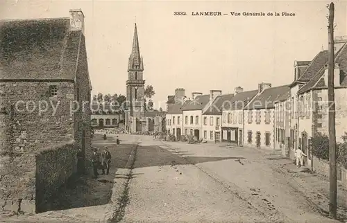 AK / Ansichtskarte Lanmeur Vue generale de la Place Lanmeur