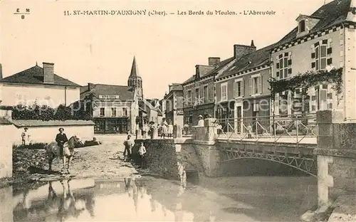 AK / Ansichtskarte Saint Martin d_Auxigny Les Bords du Moulon l Abreuvoir Saint Martin d Auxigny