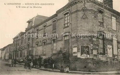 AK / Ansichtskarte Givry en Argonne Ecole et la Mairie Givry en Argonne