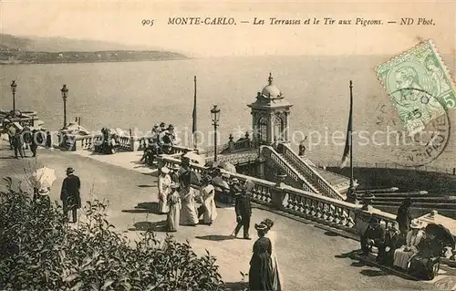 AK / Ansichtskarte Monte Carlo Terrasses Tiraux Pigeons Monte Carlo