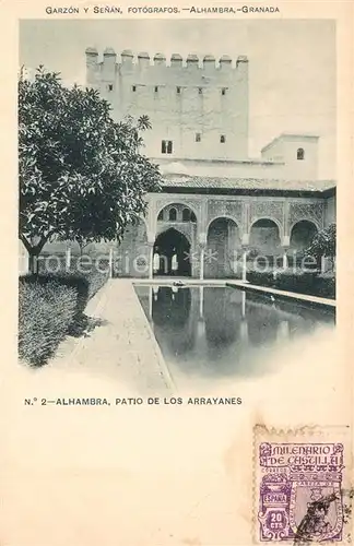 AK / Ansichtskarte Alhambra_Granada Patio de Los Arrayanes  