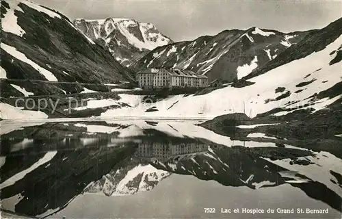 AK / Ansichtskarte Grand_St_Bernard Lac et Hospice  Grand_St_Bernard