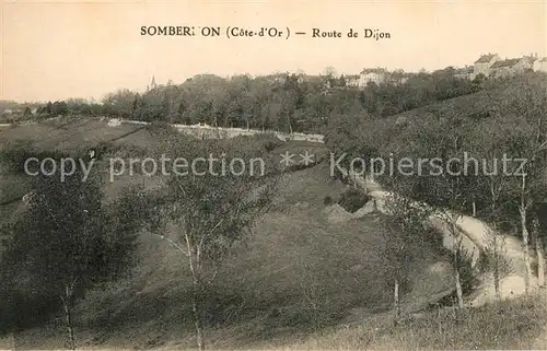 AK / Ansichtskarte Sombernon Route de Dijon Sombernon