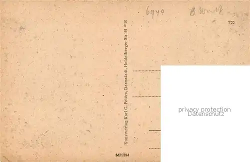 AK / Ansichtskarte Weinheim_Bergstrasse Blick aus der Rosenanlage Weinheim_Bergstrasse