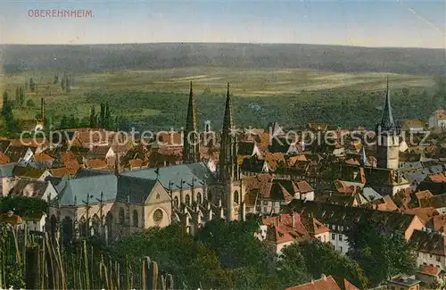 AK / Ansichtskarte Oberehnheim Stadtbild mit Kirche Oberehnheim
