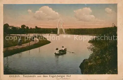 AK / Ansichtskarte Ohligs Motiv am Teich Engelsberger Hof Ohligs