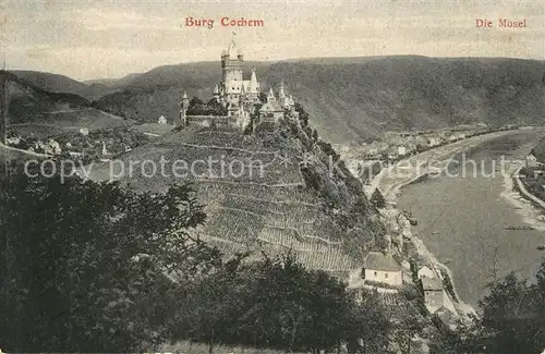 AK / Ansichtskarte Cochem_Mosel Blick zur Reichsburg Moseltal Cochem Mosel