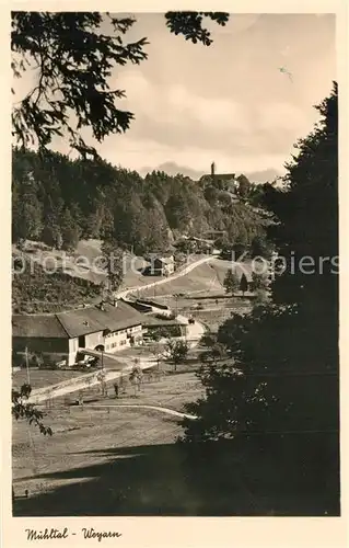 AK / Ansichtskarte Weyarn Panorama Muehltal Weyarn