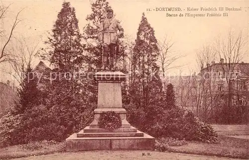 AK / Ansichtskarte Dortmund Kaiser Friedrich III Denkmal Statue Dortmund