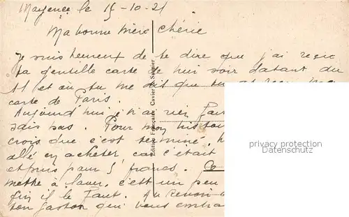 AK / Ansichtskarte Mayence_Mainz Palais du Gouvernement 