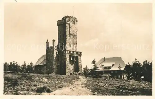 AK / Ansichtskarte Hornisgrinde Aussichtsturm Berggasthof Hornisgrinde