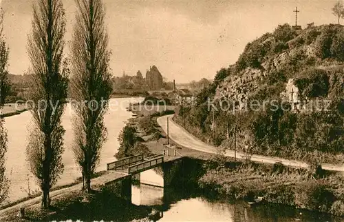 AK / Ansichtskarte Solesmes_Sarthe Panorama Vallee de la Sarthe et Rochers Sainte Anne Solesmes_Sarthe