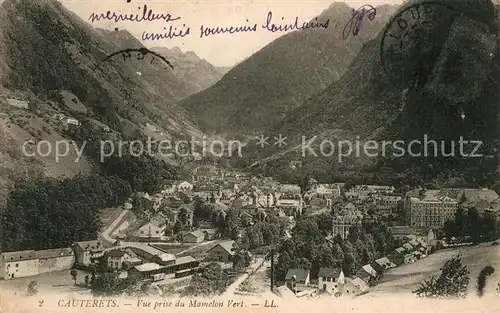 AK / Ansichtskarte Cauterets Vue prise du Mamelon Vert Alpes Cauterets