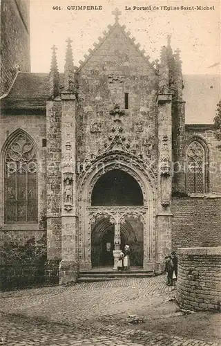 AK / Ansichtskarte Quimperle Portail de l Eglise Saint Michel Quimperle