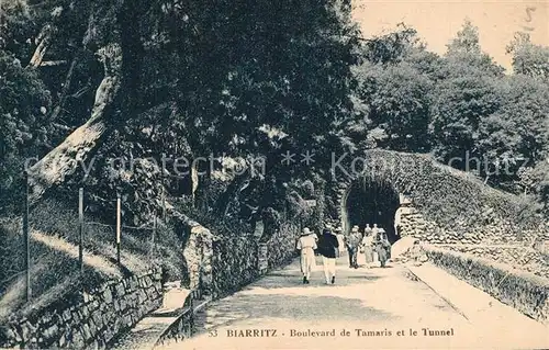 AK / Ansichtskarte Biarritz_Pyrenees_Atlantiques Boulevard de Tamaris et le Tunnel Biarritz_Pyrenees