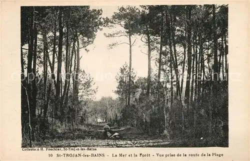 AK / Ansichtskarte Saint Trojan les Bains La Mer et la Foret vue prise de la route de la plage Saint Trojan les Bains