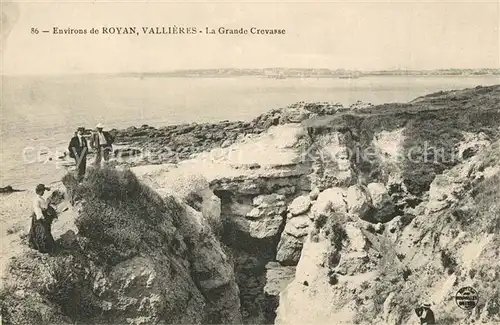 AK / Ansichtskarte Vallieres_Charente Maritime La Grande Crevasse Cote 