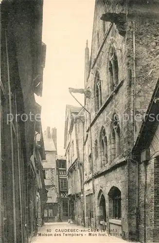 AK / Ansichtskarte Caudebec en Caux Maison des Templiers Monument historique XIIIe siecle Caudebec en Caux