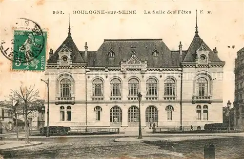 AK / Ansichtskarte Boulogne sur Seine Salle des Fetes Boulogne sur Seine
