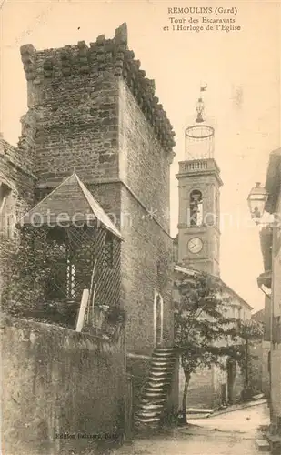 AK / Ansichtskarte Remoulins Tour des Escaravats Horloge de l eglise Remoulins