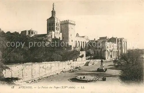 AK / Ansichtskarte Avignon_Vaucluse Palais des Papes XIVe siecle Monument Avignon Vaucluse