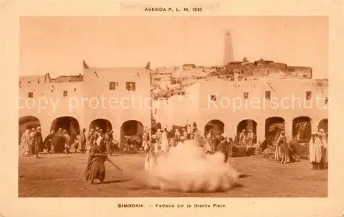 AK / Ansichtskarte Ghardaia Fantasia sur la Grande Place Ghardaia