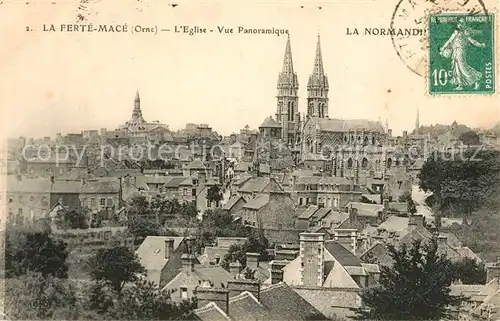 AK / Ansichtskarte La_Ferte Mace Vue panoramique Eglise La_Ferte Mace