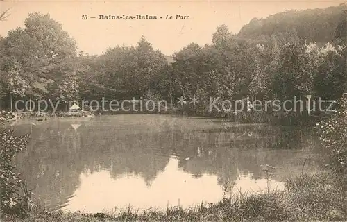AK / Ansichtskarte Bains les Bains Parc Etang Bains les Bains