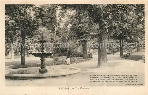 AK / Ansichtskarte Epinal_Vosges Le Cours Epinal Vosges
